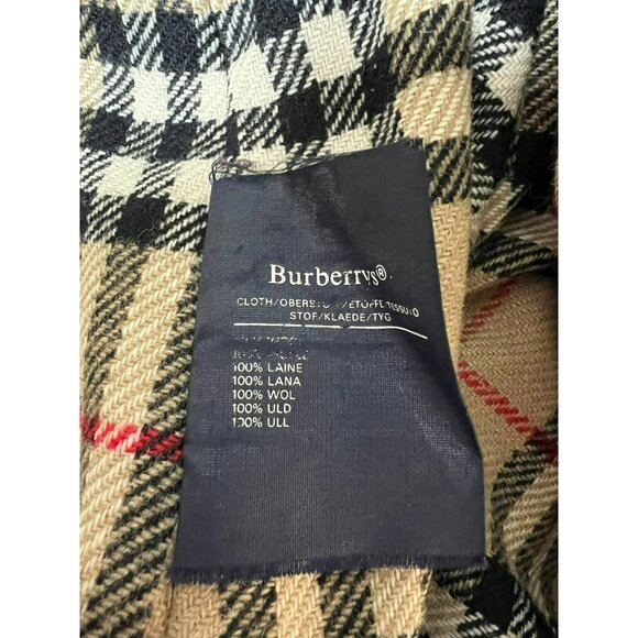 Burberrys' Vintage Prorsum Trench Coat Nova Check Wool Liner with Hood Sz 16P - Picture 16 of 16